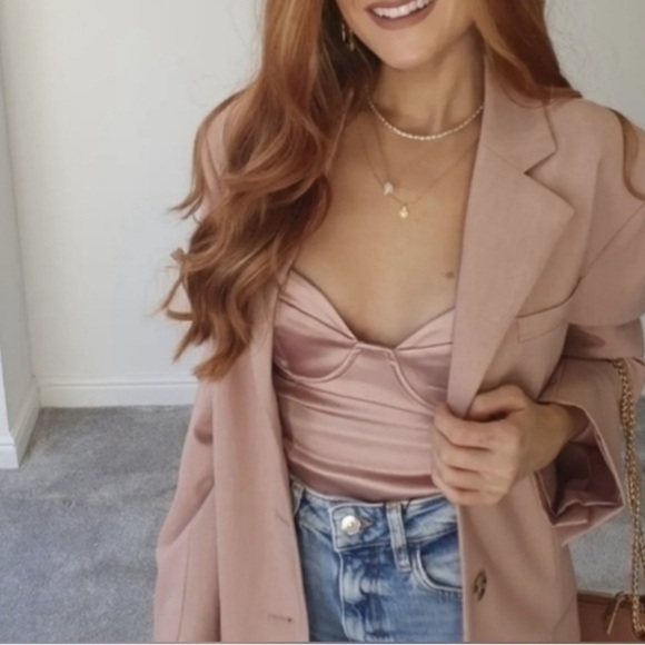 ZARA Silk Bustier Bodysuit - Picture 4 of 10